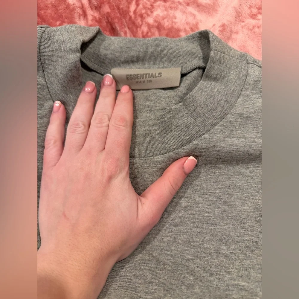 Essentials Heather Gray Short Sleeve Tee - Picture 2 of 4